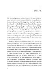 Leseprobe: Kapitel 1: Das Loch - NordPark Verlag, Wuppertal