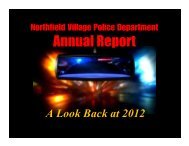 Annual Report - Northfield Village
