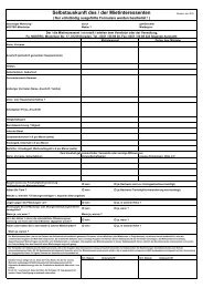 Selbstauskunft des / der Mietinteressenten - NOSTRO.de