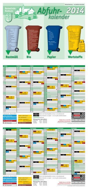 Abfuhrkalender 2014 als PDF-Datei - Gemeinde Nottuln