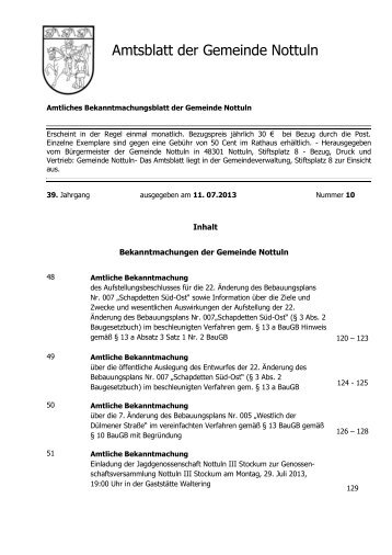 Amtsblatt der Gemeinde Nottuln