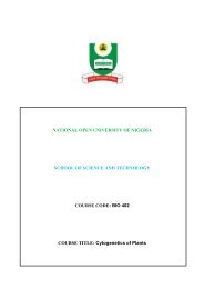 BIO 402 - National Open University of Nigeria