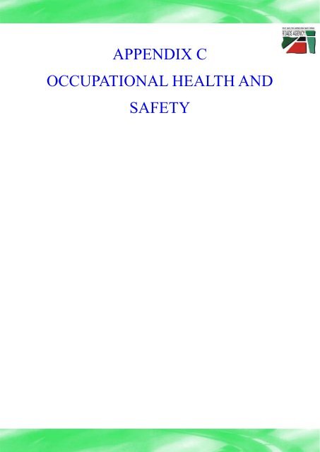 appendix c occupational health and safety - sanral