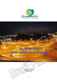 South African Road Safety Audit Manual - sanral