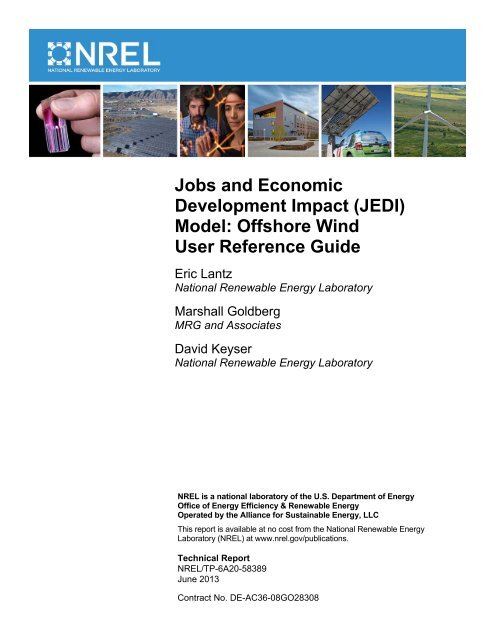 (JEDI) Model: Offshore Wind User Reference Guide - NREL