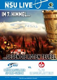 klicken zum Download unseres Stadionmagazines - Neckarsulmer ...