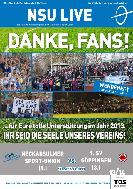 klicken zum Download unseres Stadionmagazines - Neckarsulmer ...