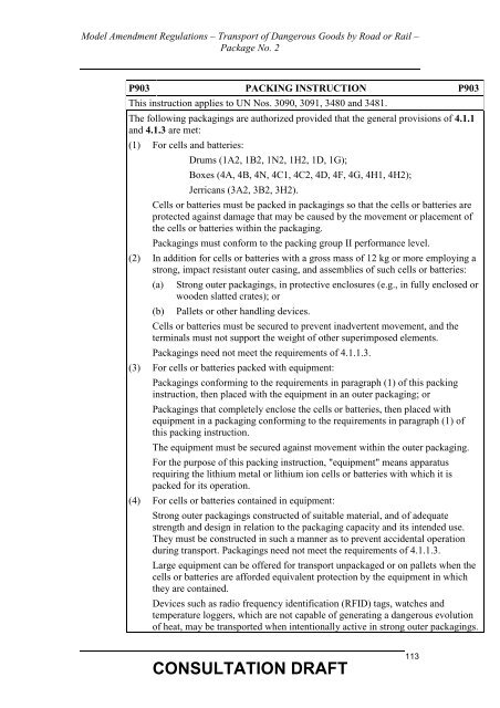 Consultation Draft - National Transport Commission