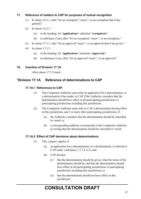 Consultation Draft - National Transport Commission