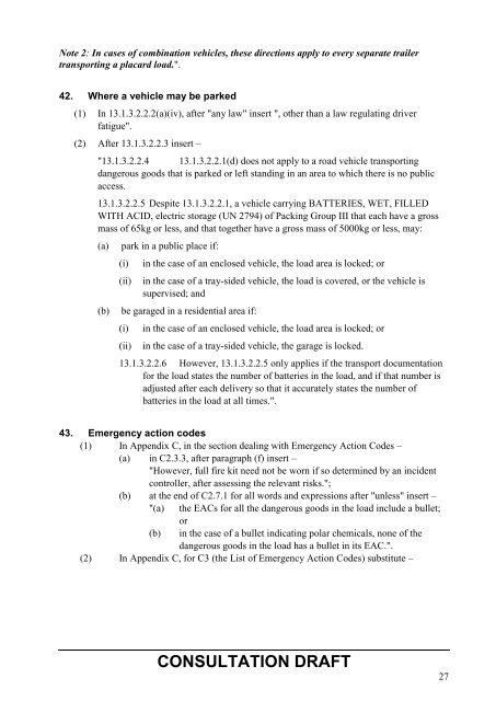 Consultation Draft - National Transport Commission