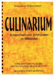 Culinarium - Schlemmen und Schmausen im Mittelalter - nubuk.com