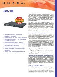 GX-1K - Nuera Communications Inc