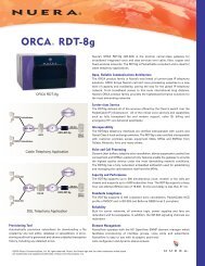 ORCA RDT-8g - Nuera Communications Inc