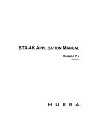 BTX-4K Application Manual.book - Nuera Communications Inc