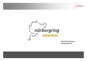 Ablaufplan Sportfahrertraining Nordschleife XL