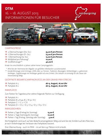 Download: Parken & Camping DTM (PDF) - NÃ¼rburgring