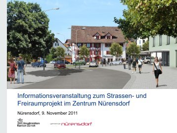 Baustelle Alte Winterthurerstrasse - Gemeinde Nuerensdorf