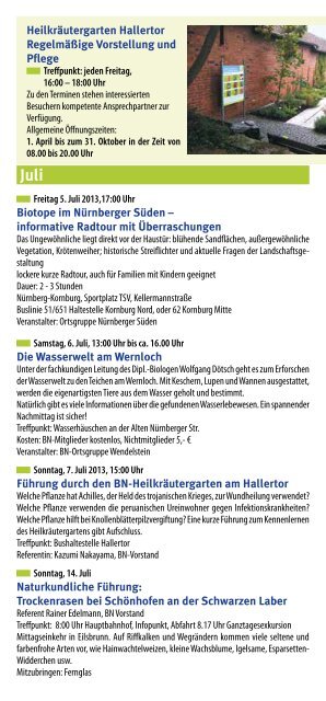 Jahresprogramm - Bund Naturschutz NÃ¼rnberg - Bund Naturschutz ...