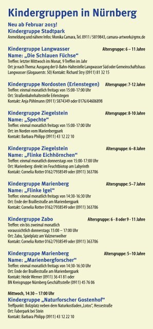 Jahresprogramm - Bund Naturschutz NÃ¼rnberg - Bund Naturschutz ...