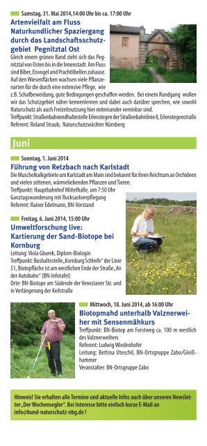 Jahresprogramm - Bund Naturschutz Nürnberg