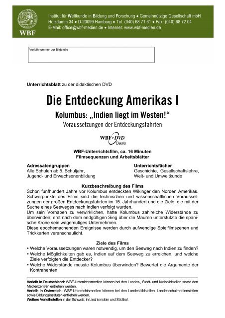 Die Entdeckung Amerikas I