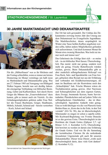 Mai 2013 - Evangelische Gesamtkirchengemeinde Nürtingen