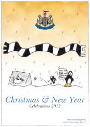 Christmas brochure - Newcastle United