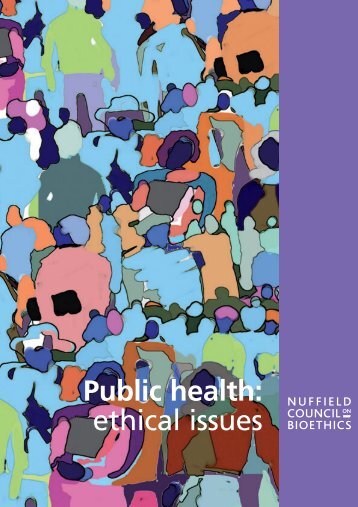 Public health: ethical issues - Nuffield Council on Bioethics