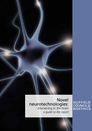 Novel neurotechnologies: short guide - Nuffield Council on Bioethics
