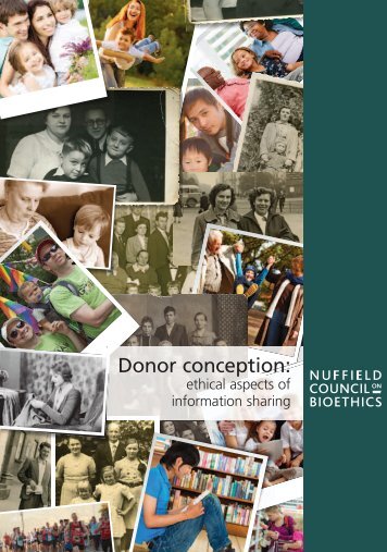 Donor conception : ethical aspects of information sharing