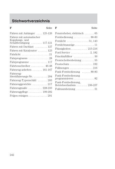 Tankstop-Kurzinfo Bedienungsanleitung FordTransit - NUGGET FORUM