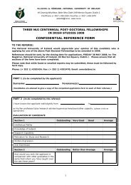 CONFIDENTIAL REFERENCE FORM - National University of Ireland