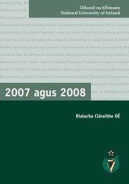 NUI Matric Regs 2007-08 - Irish:Layout 1.qxd - National University of ...