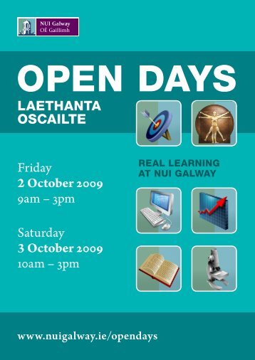 NUI Galway Open Days :: OÃ Gaillimh Laethanta Oscailte