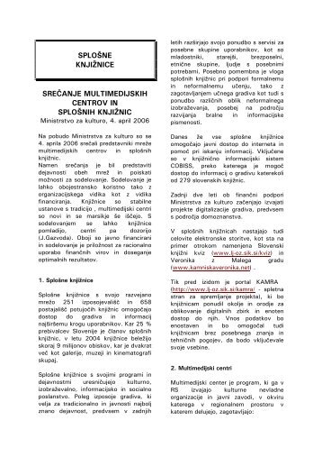 pdf verzija novic - Narodna in univerzitetna knjiÅ¾nica