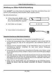 Anleitung zur Silber-Kolloid-Herstellung