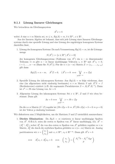 Kapitel 9 Quadratische Optimierung