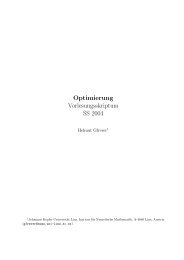 Optimierung Vorlesungsskriptum SS 2004