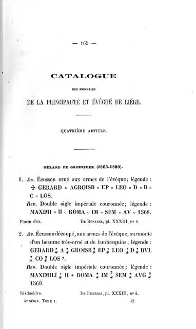 Revue belge de numismatique et de sigillographie