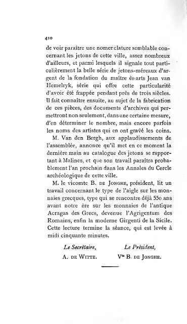 Revue belge de numismatique et de sigillographie - Koninklijk ...