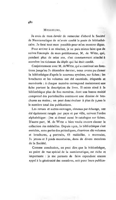 Revue belge de numismatique et de sigillographie - Koninklijk ...