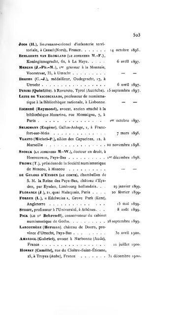 Revue belge de numismatique et de sigillographie - Koninklijk ...