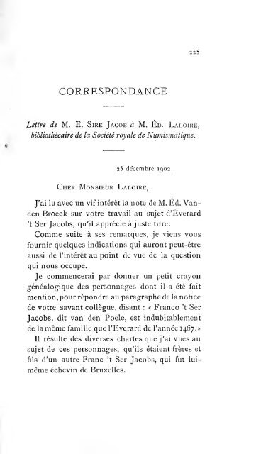 Revue belge de numismatique et de sigillographie - Koninklijk ...