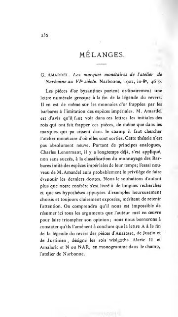 Revue belge de numismatique et de sigillographie - Koninklijk ...