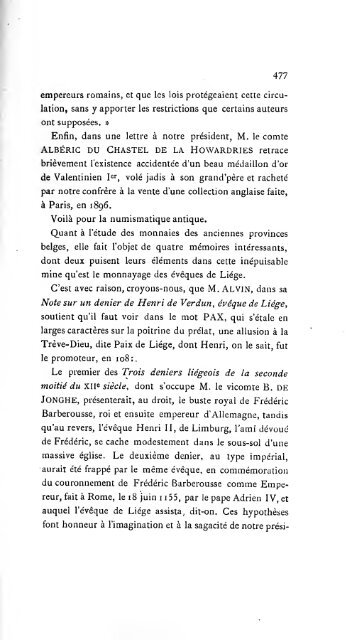 Revue belge de numismatique et de sigillographie - Koninklijk ...