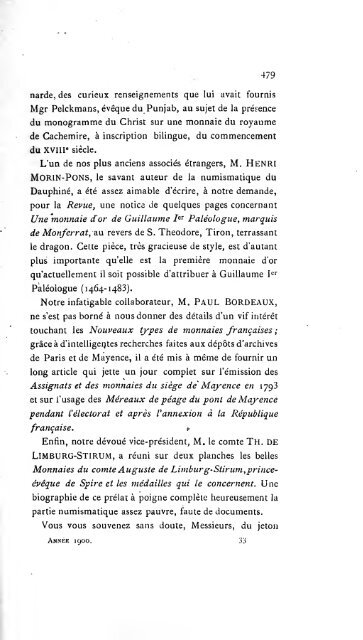 Revue belge de numismatique et de sigillographie - Koninklijk ...