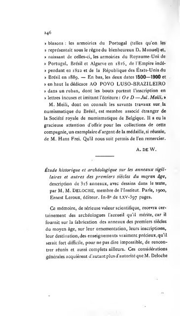 Revue belge de numismatique et de sigillographie - Koninklijk ...