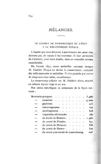 Revue belge de numismatique et de sigillographie