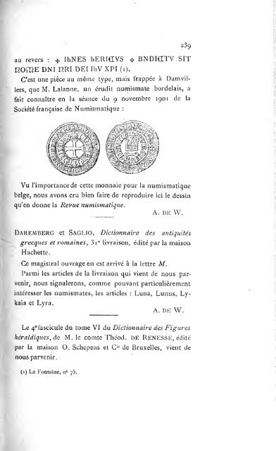 Revue belge de numismatique et de sigillographie