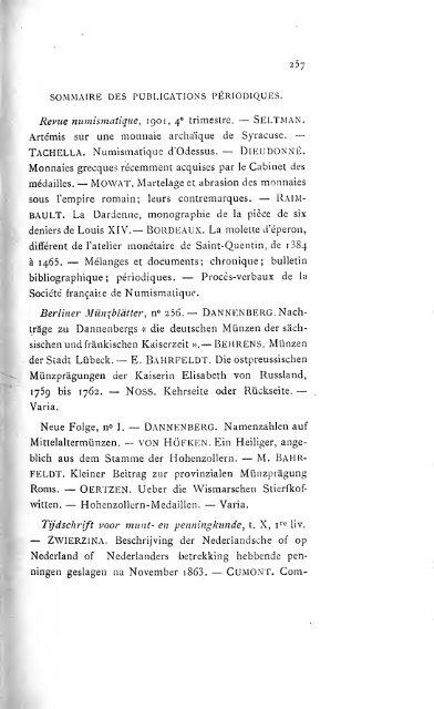 Revue belge de numismatique et de sigillographie